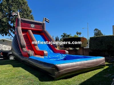 Pirates inflatable water slides for rent in Whittier